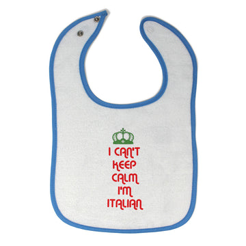 Cloth Bibs for Babies I Can'T Keep Calm I'M Italian Italy Baby Accessories
