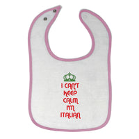 Cloth Bibs for Babies I Can'T Keep Calm I'M Italian Italy Baby Accessories - Cute Rascals