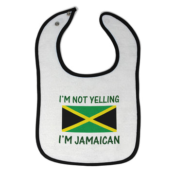 Cloth Bibs for Babies I'M Not Yelling I'M Jamaican Baby Accessories Cotton