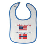 Cloth Bibs for Babies Made in America with Norwegian Parts Baby Accessories - Cute Rascals