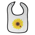 Cloth Bibs for Babies Sunflower and Ladybug Nature Flowers & Plants Cotton