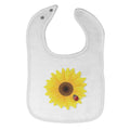 Cloth Bibs for Babies Sunflower and Ladybug Nature Flowers & Plants Cotton