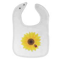 Cloth Bibs for Babies Sunflower and Ladybug Nature Flowers & Plants Cotton - Cute Rascals