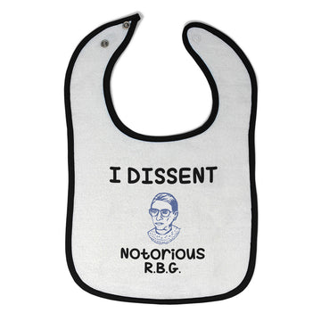 Cloth Bibs for Babies I Dissent Notorious R.B.G Ruth Bader Ginsburg Cotton