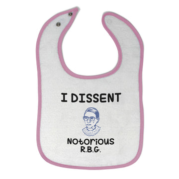 Cloth Bibs for Babies I Dissent Notorious R.B.G Ruth Bader Ginsburg Cotton