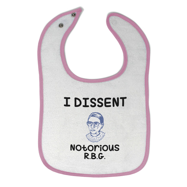 Cloth Bibs for Babies I Dissent Notorious R.B.G Ruth Bader Ginsburg Cotton - Cute Rascals