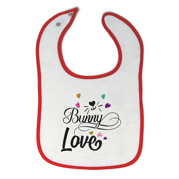 Cloth Bibs for Babies Bunny Love Baby Accessories Burp Cloths Cotton - Cute Rascals