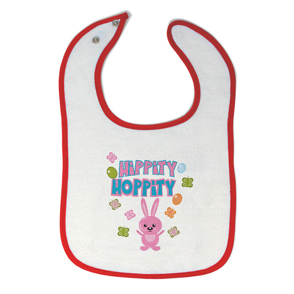 Cloth Bibs for Babies Hippity Hoppity Pink Baby Accessories Burp Cloths Cotton - Cute Rascals