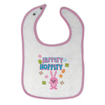 Cloth Bibs for Babies Hippity Hoppity Pink Baby Accessories Burp Cloths Cotton - Cute Rascals