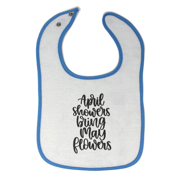 Cloth Bibs for Babies April Showers Bring My Flowers Baby Accessories Cotton