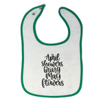 Cloth Bibs for Babies April Showers Bring My Flowers Baby Accessories Cotton - Cute Rascals