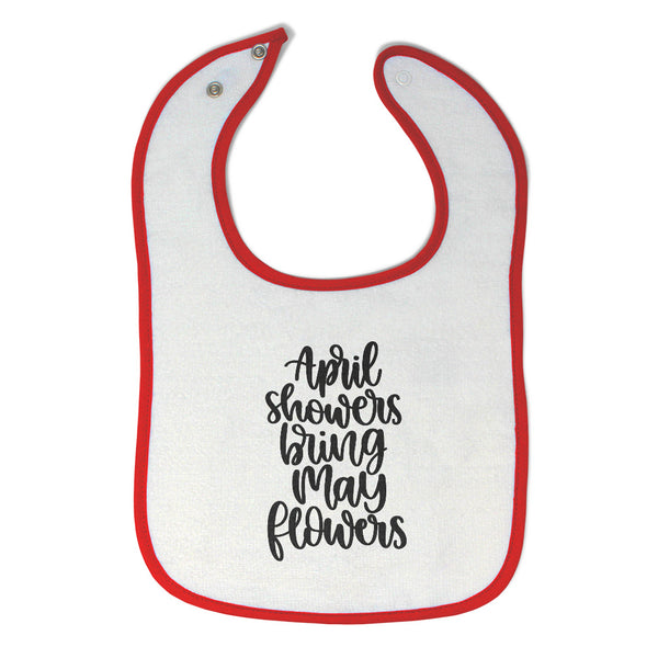 Cloth Bibs for Babies April Showers Bring My Flowers Baby Accessories Cotton - Cute Rascals