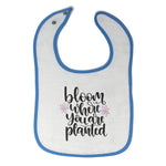 Cloth Bibs for Babies Bloom Where You Are Planted Baby Accessories Cotton - Cute Rascals