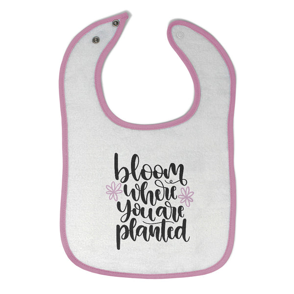 Cloth Bibs for Babies Bloom Where You Are Planted Baby Accessories Cotton - Cute Rascals