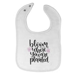 Cloth Bibs for Babies Bloom Where You Are Planted Baby Accessories Cotton - Cute Rascals