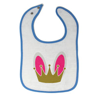 Cloth Bibs for Babies Crown on Bunny Head Baby Accessories Burp Cloths Cotton - Cute Rascals