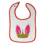 Cloth Bibs for Babies Crown on Bunny Head Baby Accessories Burp Cloths Cotton - Cute Rascals