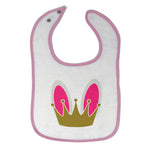 Cloth Bibs for Babies Crown on Bunny Head Baby Accessories Burp Cloths Cotton - Cute Rascals