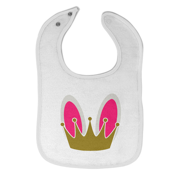 Cloth Bibs for Babies Crown on Bunny Head Baby Accessories Burp Cloths Cotton - Cute Rascals