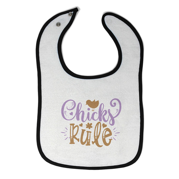 Cloth Bibs for Babies Chicks Rule Baby Accessories Burp Cloths Cotton - Cute Rascals