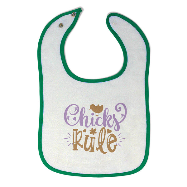Cloth Bibs for Babies Chicks Rule Baby Accessories Burp Cloths Cotton - Cute Rascals