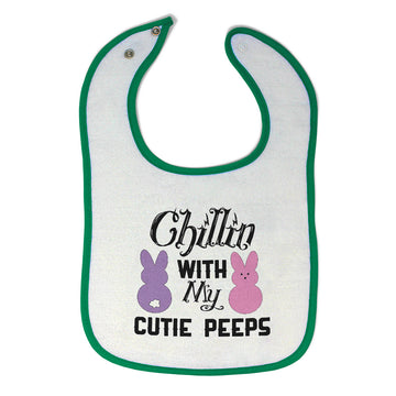 Cloth Bibs for Babies Chilin with My Cutie Peeps Baby Accessories Cotton
