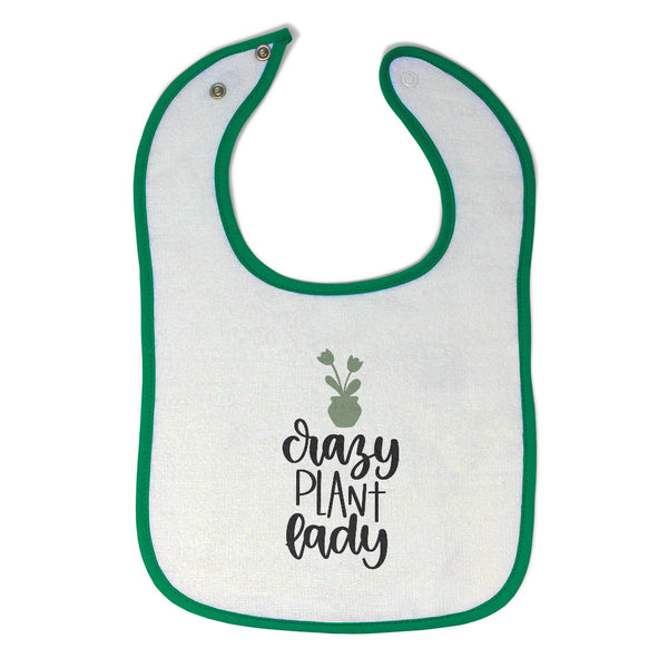 Cloth Bibs for Babies Crazy Plant Lady Baby Accessories Burp Cloths Cotton - Cute Rascals