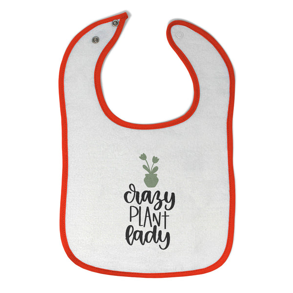 Cloth Bibs for Babies Crazy Plant Lady Baby Accessories Burp Cloths Cotton - Cute Rascals