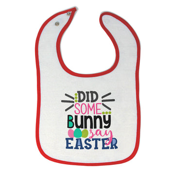 Cloth Bibs for Babies Did Some Bunny Say Easter Baby Accessories Cotton
