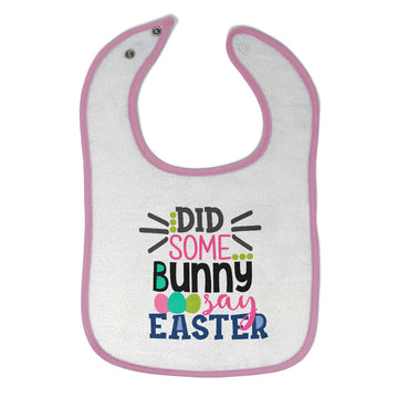 Cloth Bibs for Babies Did Some Bunny Say Easter Baby Accessories Cotton