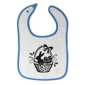 Cloth Bibs for Babies Easter Basket Rabbit Eggs Baby Accessories Cotton