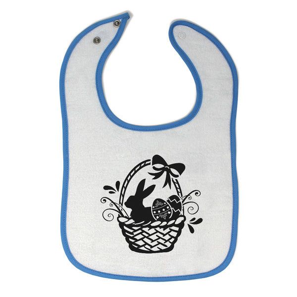 Cloth Bibs for Babies Easter Basket Rabbit Eggs Baby Accessories Cotton - Cute Rascals