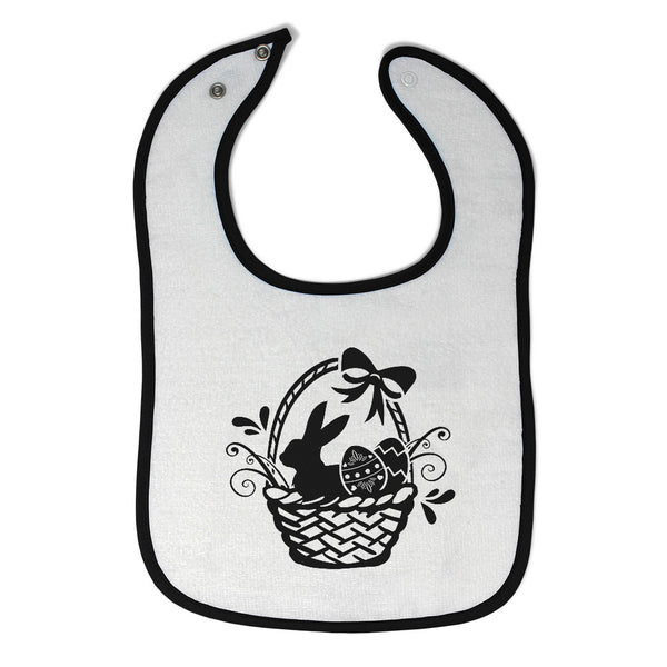 Cloth Bibs for Babies Easter Basket Rabbit Eggs Baby Accessories Cotton - Cute Rascals