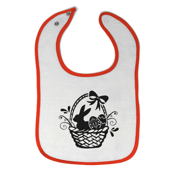 Cloth Bibs for Babies Easter Basket Rabbit Eggs Baby Accessories Cotton - Cute Rascals