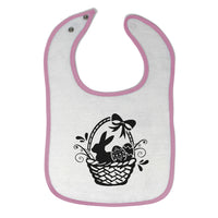 Cloth Bibs for Babies Easter Basket Rabbit Eggs Baby Accessories Cotton - Cute Rascals