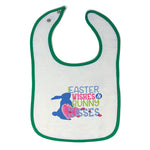 Cloth Bibs for Babies Easter Wishes Bunny Kisses Baby Accessories Cotton - Cute Rascals
