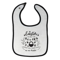 Cloth Bibs for Babies Easter Time to Put All Your Eggs in 1 Basket Cotton - Cute Rascals