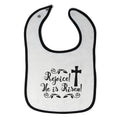 Cloth Bibs for Babies Rejoice He Is Risen Baby Accessories Burp Cloths Cotton