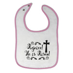 Cloth Bibs for Babies Rejoice He Is Risen Baby Accessories Burp Cloths Cotton - Cute Rascals