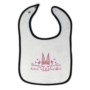 Cloth Bibs for Babies Bunny Kisses Easter Wishes Baby Accessories Cotton