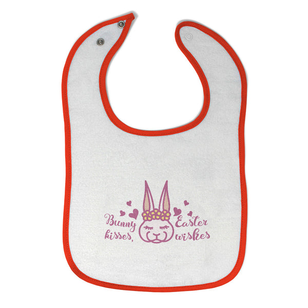 Cloth Bibs for Babies Bunny Kisses Easter Wishes Baby Accessories Cotton - Cute Rascals