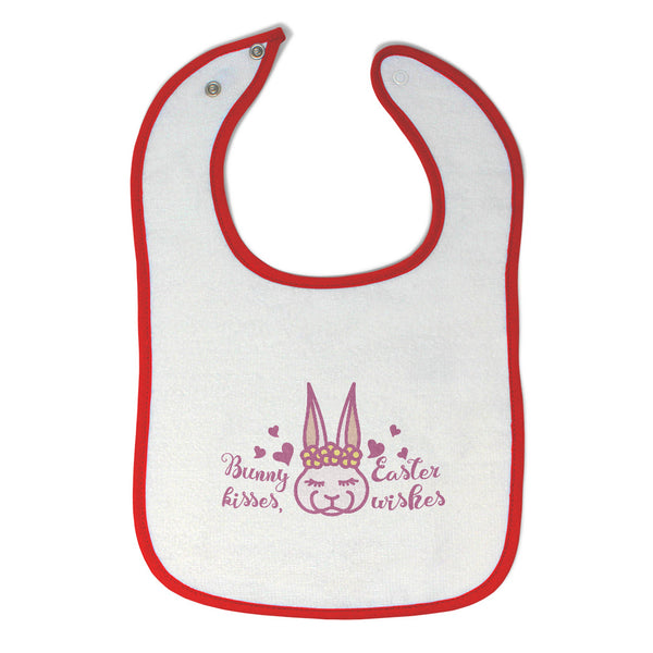 Cloth Bibs for Babies Bunny Kisses Easter Wishes Baby Accessories Cotton - Cute Rascals