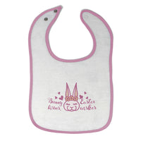 Cloth Bibs for Babies Bunny Kisses Easter Wishes Baby Accessories Cotton - Cute Rascals