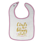 Cloth Bibs for Babies Carats This Bunny Wants Baby Accessories Cotton - Cute Rascals