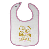 Cloth Bibs for Babies Carats This Bunny Wants Baby Accessories Cotton - Cute Rascals