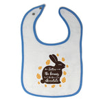 Cloth Bibs for Babies Follow The Bunny He Has Chocolate Baby Accessories Cotton - Cute Rascals