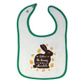 Cloth Bibs for Babies Follow The Bunny He Has Chocolate Baby Accessories Cotton