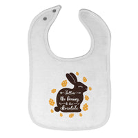 Cloth Bibs for Babies Follow The Bunny He Has Chocolate Baby Accessories Cotton - Cute Rascals