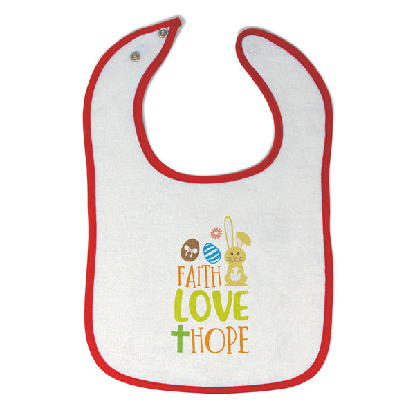 Cloth Bibs for Babies Faith Love Hope Baby Accessories Burp Cloths Cotton - Cute Rascals