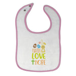 Cloth Bibs for Babies Faith Love Hope Baby Accessories Burp Cloths Cotton - Cute Rascals